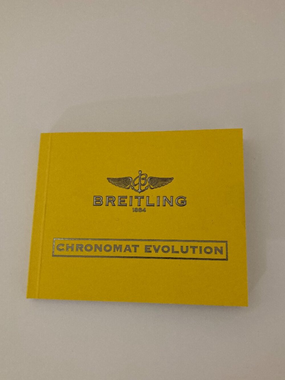 Breitling Chronomat Evolution Booklet Manual